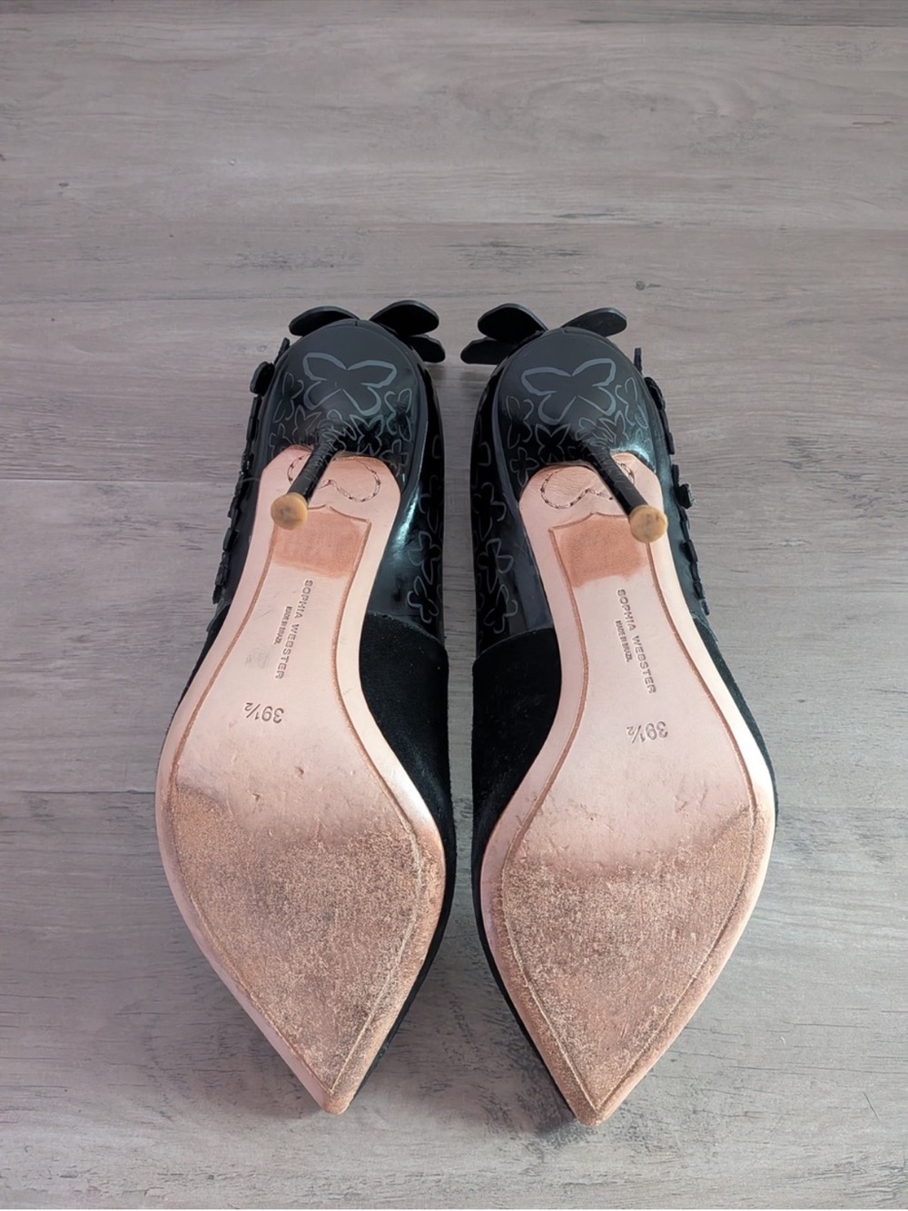 Black Butterfly Heels by Sophia Webster - Picture 6 of 6